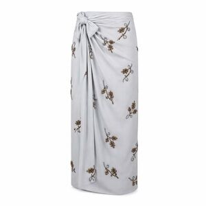 NWT Zara Limited Edition Embroidered Beaded Wrap Skirt – Size Large